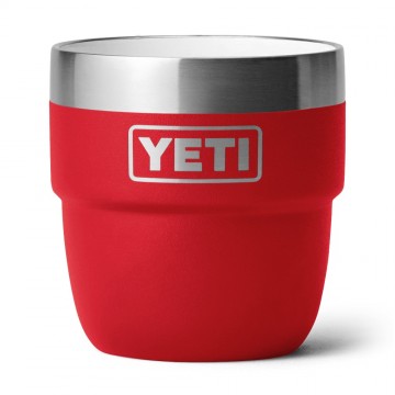Yeti rambler 4 oz stapelbare kopjes 118 ml 2 stuks rescue red 2