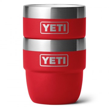 Yeti rambler 4 oz stapelbare kopjes 118 ml 2 stuks rescue red 6
