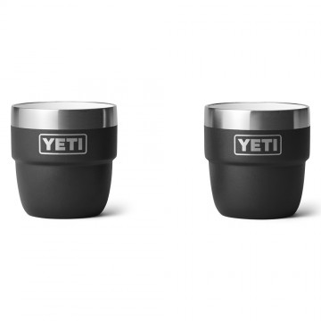 Yeti rambler 4 oz stapelbare kopjes 118 ml 2 stuks zwart 1