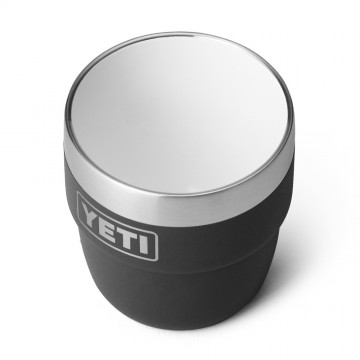 Yeti rambler 4 oz stapelbare kopjes 118 ml 2 stuks zwart 4