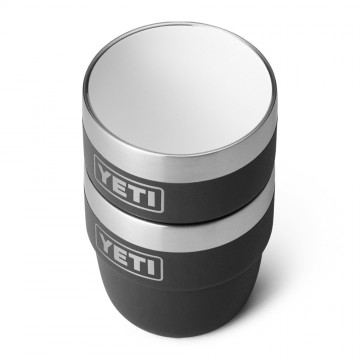 Yeti rambler 4 oz stapelbare kopjes 118 ml 2 stuks zwart 5