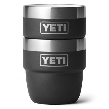 Yeti rambler 4 oz stapelbare kopjes 118 ml 2 stuks zwart 6