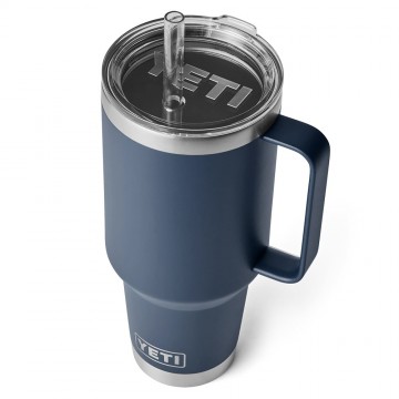 Yeti rambler 42 oz thermos reismok met rietjesdeksel 1242 ml navy 4