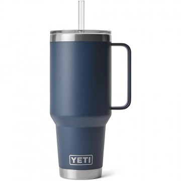 Yeti rambler 42 oz thermos reismok met rietjesdeksel 1242 ml navy