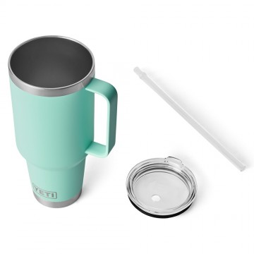 Yeti rambler 42 oz thermos reismok met rietjesdeksel 1242 ml seafoam 3