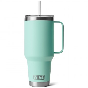 Yeti rambler 42 oz thermos reismok met rietjesdeksel 1242 ml seafoam