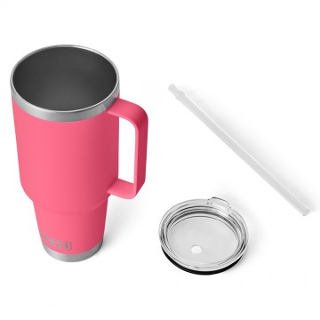 Yeti rambler 42 oz thermos reismok met rietjesdeksel 1242 ml tropical pink 3