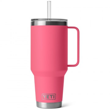 Yeti rambler 42 oz thermos reismok met rietjesdeksel 1242 ml tropical pink