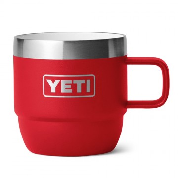 Yeti rambler 6 oz stapelbare mokken 177 ml 2 stuks rescue red 2