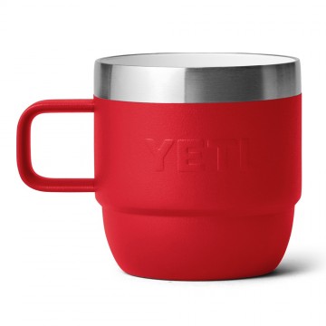 Yeti rambler 6 oz stapelbare mokken 177 ml 2 stuks rescue red 3