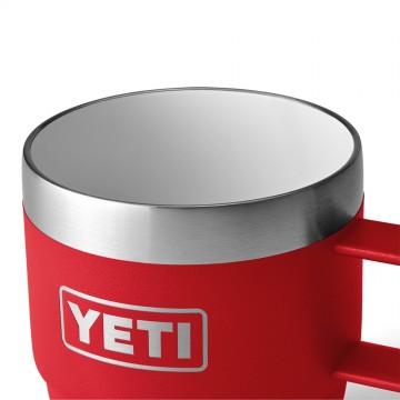Yeti rambler 6 oz stapelbare mokken 177 ml 2 stuks rescue red 7