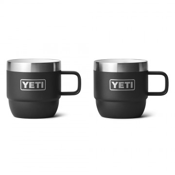 Yeti rambler 6 oz stapelbare mokken 177 ml 2 stuks zwart