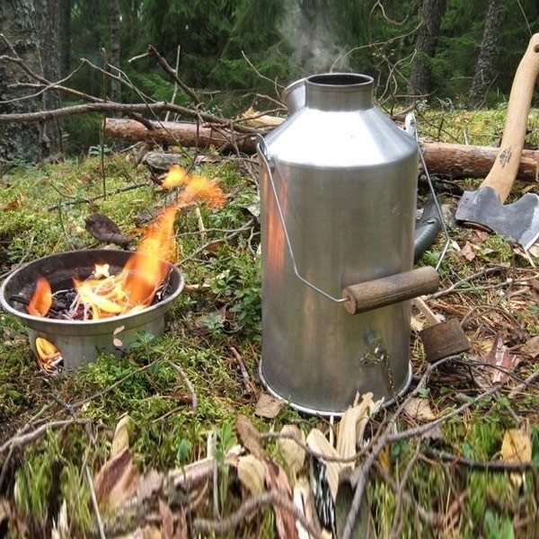Kelly Kettle Large 'Base Camp' RVS waterkoker 1,6 liter - Prepshop.nl