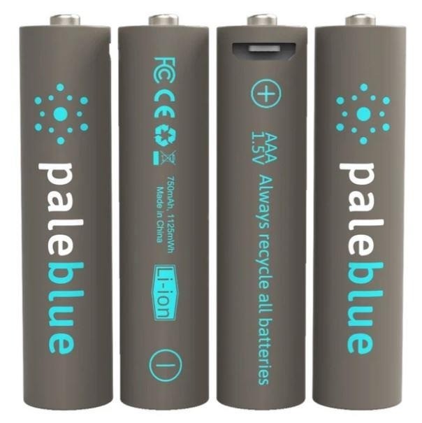 Geavanceerd Welke Specificiteit Pale Blue Li-Ion oplaadbare AAA-batterijen (4 stuks) met oplaadkabel -  Prepshop.nl