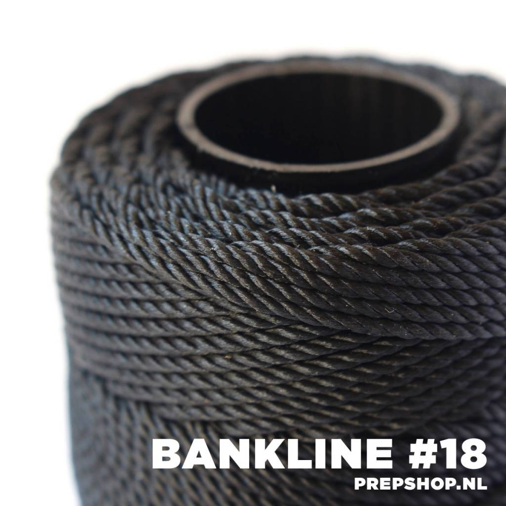 Catahoula bankline Tarred Twisted Nylon Seine Twine (diverse diktes) rol  1/4 lb / 114 g