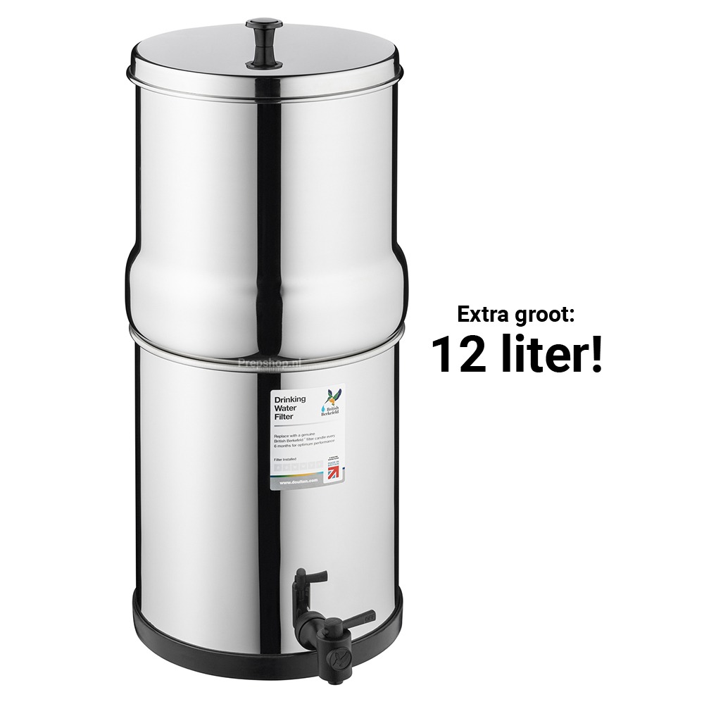 British Berkefeld RVS 12 liter waterfilter - Prepshop.nl