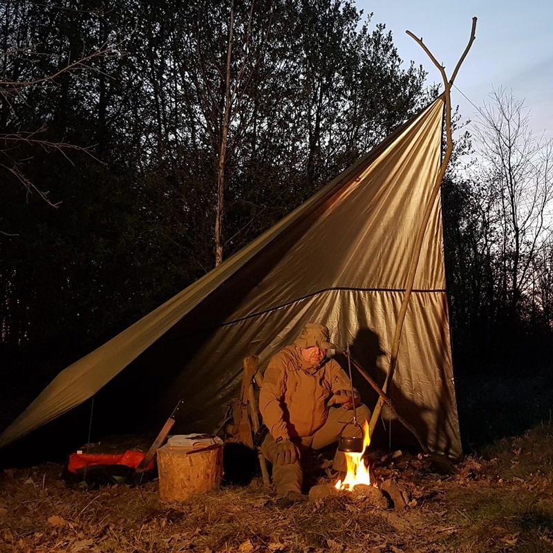 overschot Eigenlijk Landschap Bushmen THERMO tarp 'olive' - Prepshop.nl