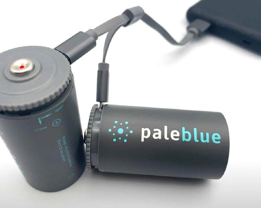 Shetland Ook Distributie Pale Blue Li-Ion oplaadbare D-batterijen (2 stuks) met oplaadkabel -  Prepshop.nl