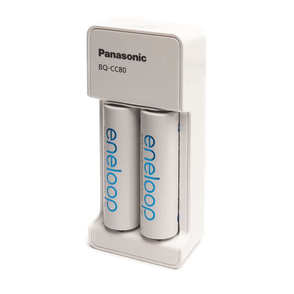 Panasonic Eneloop BQ-CC80 USB + 2 AA Eneloop batterijen - Prepshop.nl