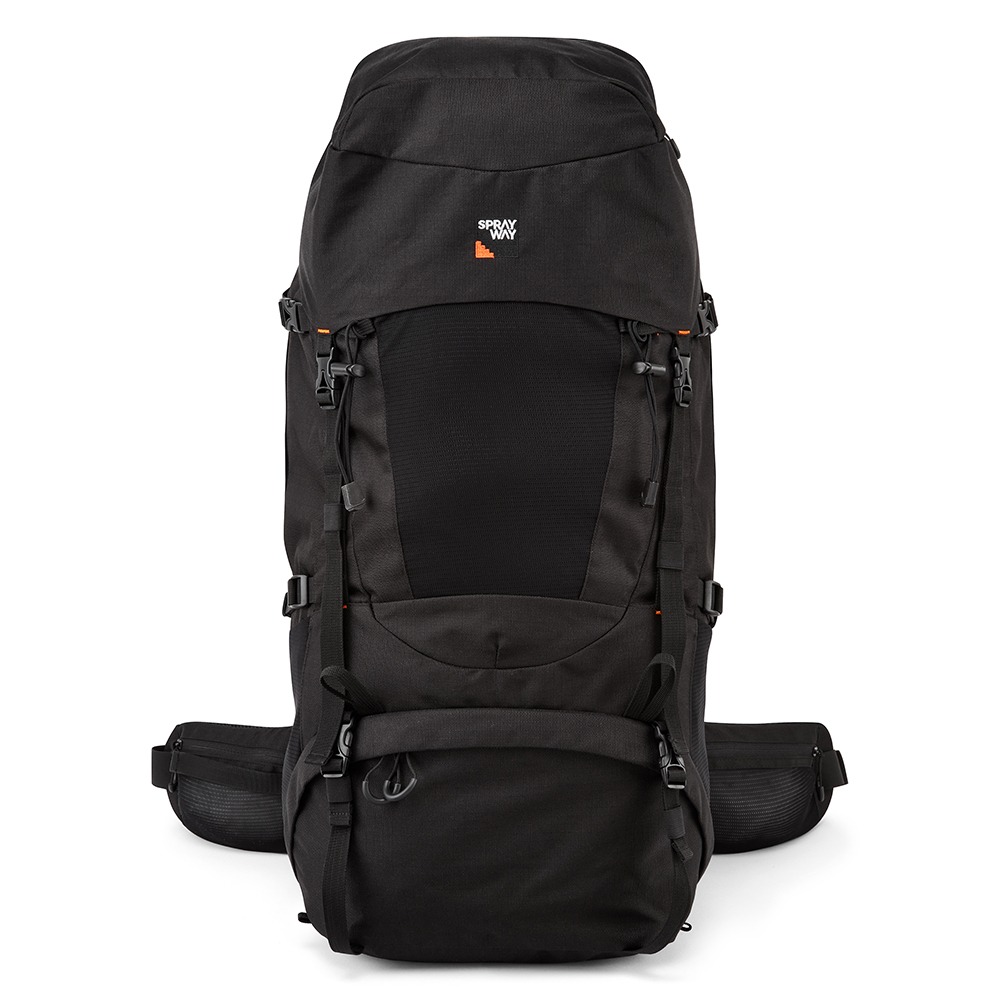 Fragiel code Terug, terug, terug deel Sprayway Kebnekaise 70L rugzak / backpack zwart - Prepshop.nl